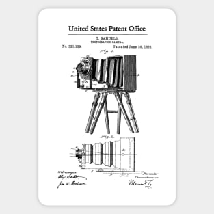 Photographic Camera Patent Black Sticker